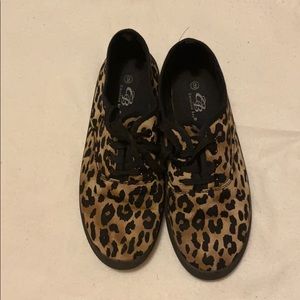 Leopard print sneakers